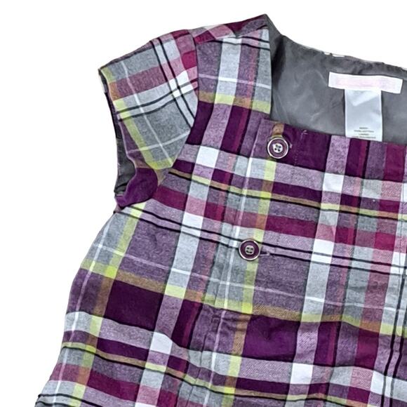 Janie & Jack City Museum Plaid Dress Size 4 - Picture 3 of 7